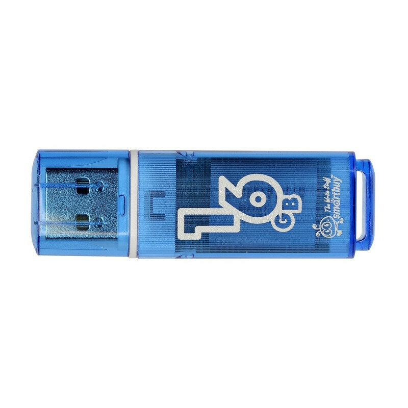 Флеш-память SmartBuy Glossy series 16 Gb USB 2.0 голубая SB16GBGS-B 445923