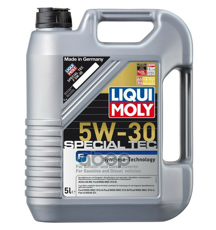 Liqui moly 5w-30 Special Tec F 5л (Рекомендовано Для Ford) (Нс-Синт.Мотор.Масло)