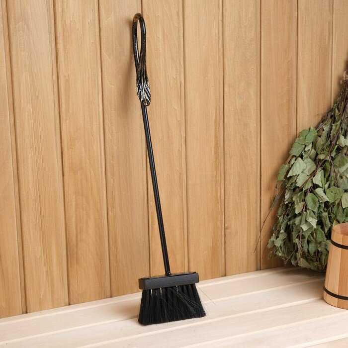 фото Щетка каминная, ручная ковка 45х10 см