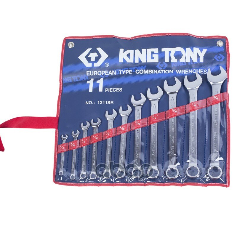 Набор Комбинированных Ключей, 1/4"-15/16", 11 Предметов King Tony 1211sr KING TONY арт. 1211SR