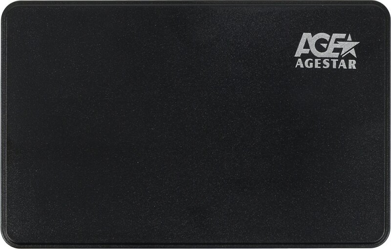 Внешний корпус для HDD AGESTAR 3UB2P2(BLACK) SATA III пластик черный 2.5"