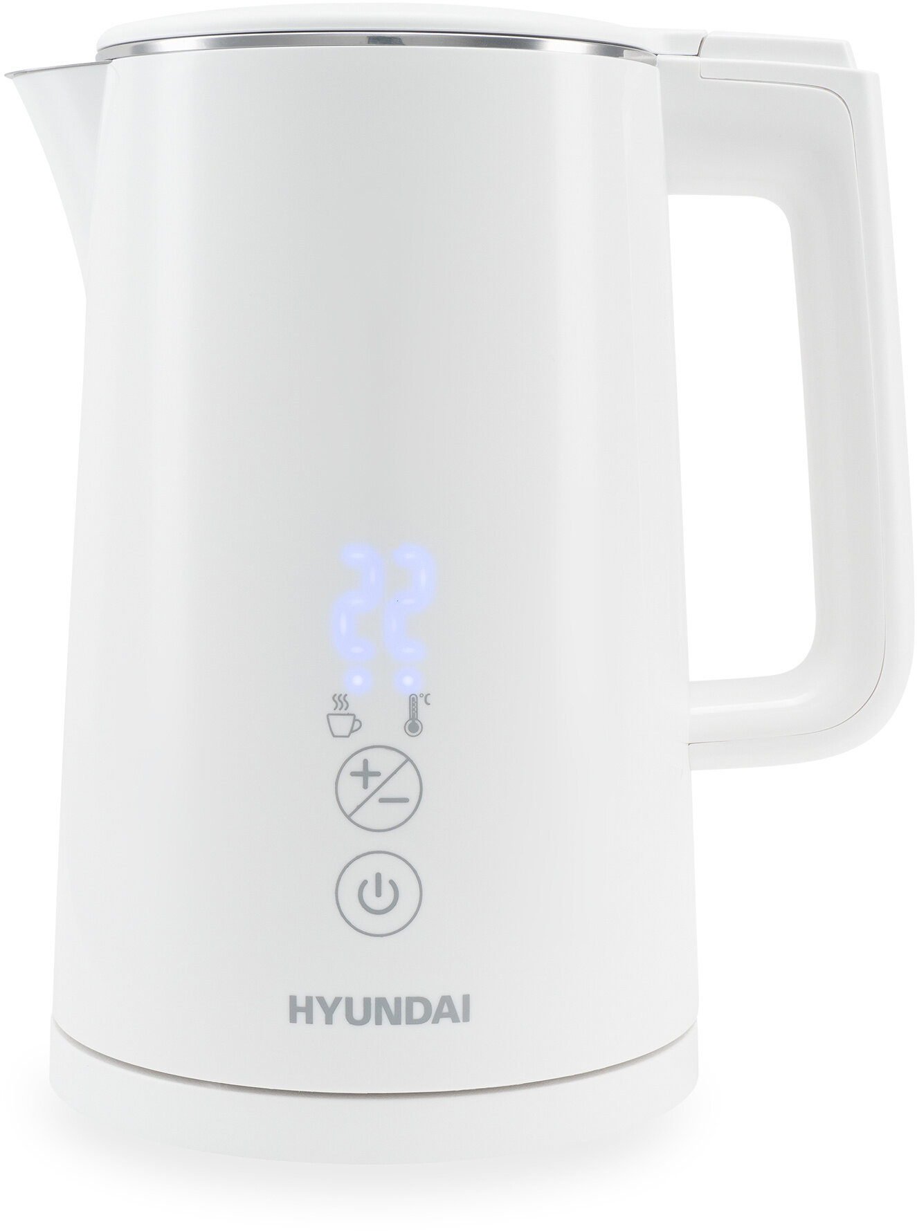 Чайник Hyundai HYK-S5508 1.5л. 2200Вт белый (металл/пластик) - фотография № 2