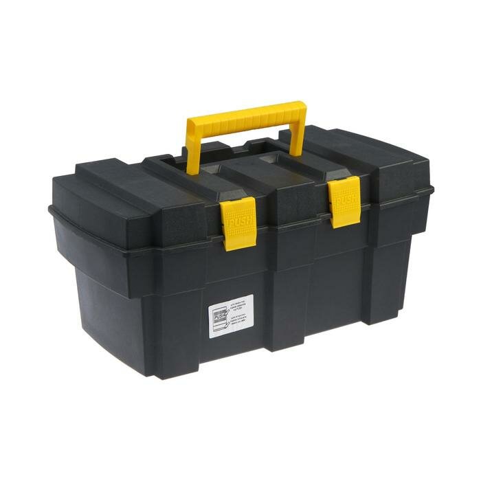 Ящик для инструмента тундра, 16", 420 х 225 х 200 мм, пластиковый, подвижный лоток (1шт.) - фотография № 1