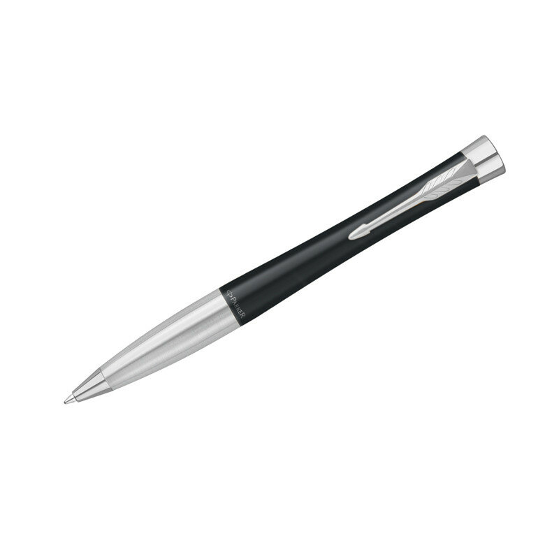 Ручка шариковая Parker Urban Twist Black CT синяя, 1,0мм, поворот., подарочная упаковка ( Артикул 318949 )