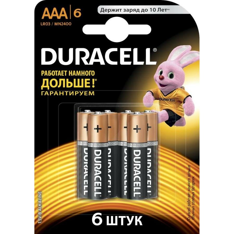  Duracell LR03-6BL Basic AAA (6.)