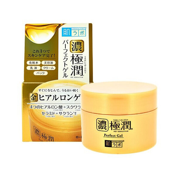 HADALABO Гель для лица 3 в 1 для всех типов кожи Gokujyun Perfect Gel, 100 г