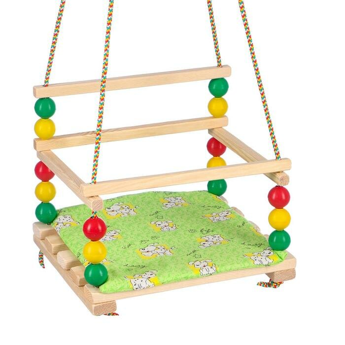 фото Подвесное кресло для игровой площадки с мягкой сидушкой, "Ветерок", сиденье 34х28 см