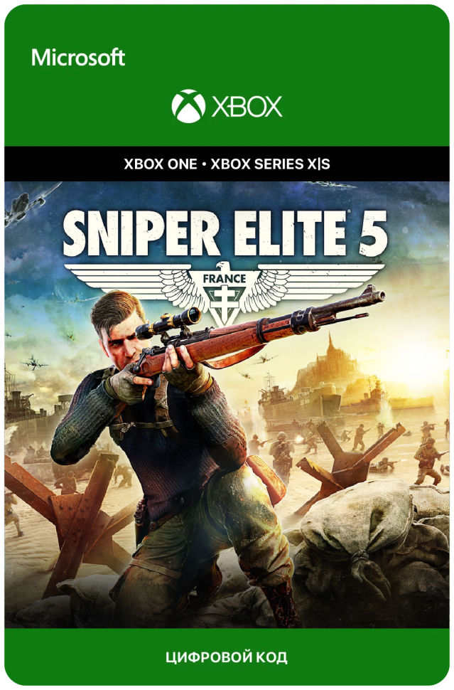 Игра Sniper Elite 5 для Xbox One/Series X|S (Аргентина) русский перевод электронный ключ