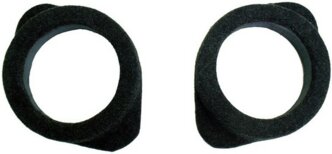 Проставки акустические круглые 16,5 см (черные) с площадкой, без наклона Автоблюз