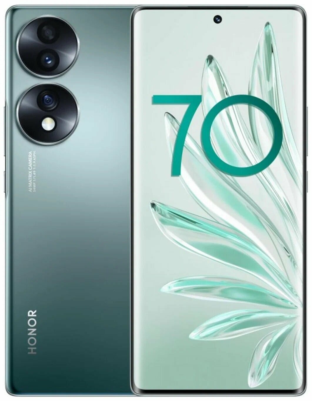 Смартфон HONOR 70 8/128 ГБ, изумрудно-зеленый (RU)