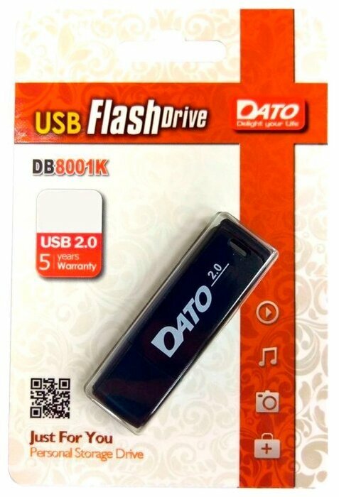 Флешка DATO DB8001 64GB, черный