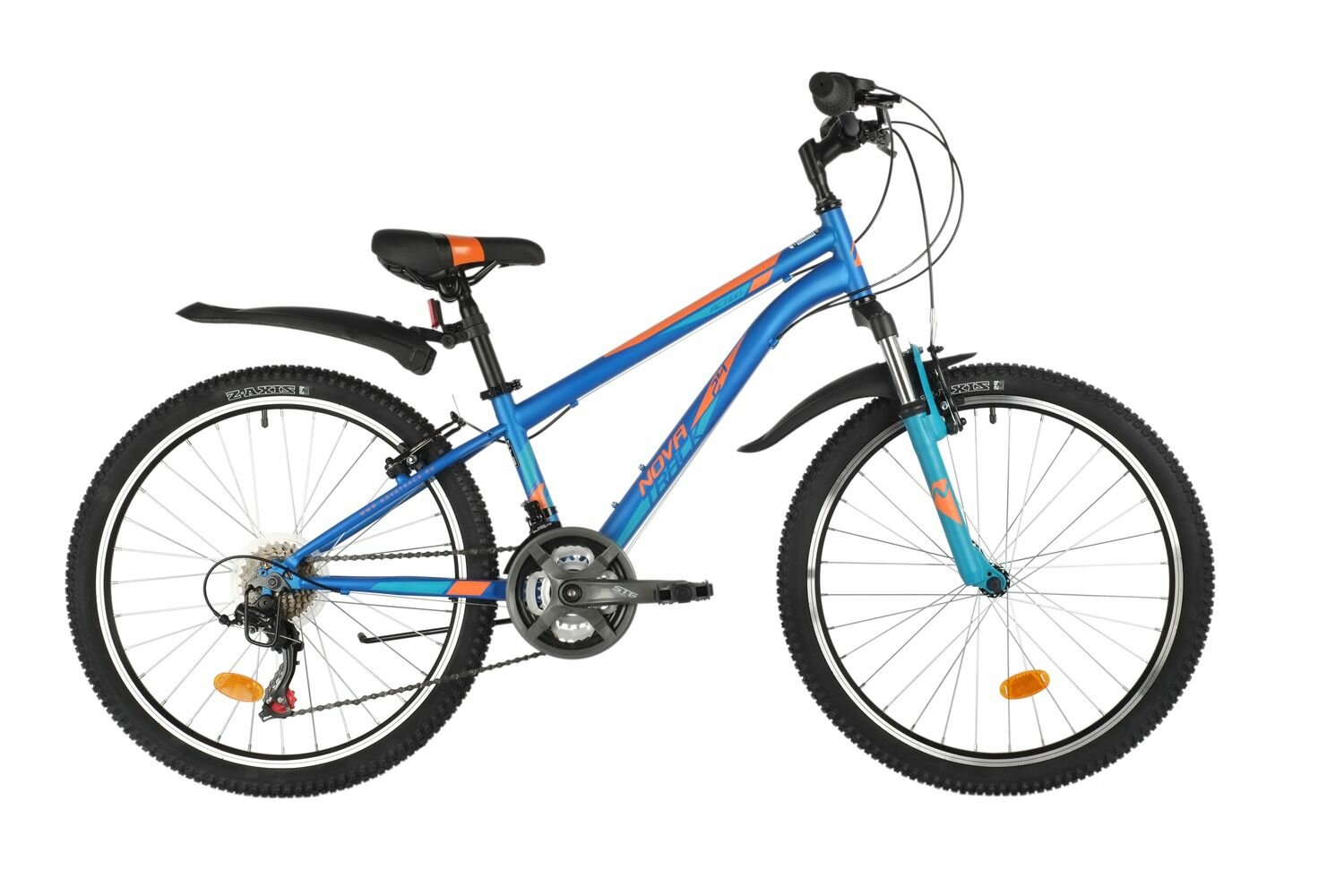 Подростковый велосипед Novatrack Action 24 год 2021 цвет Синий ростовка 12