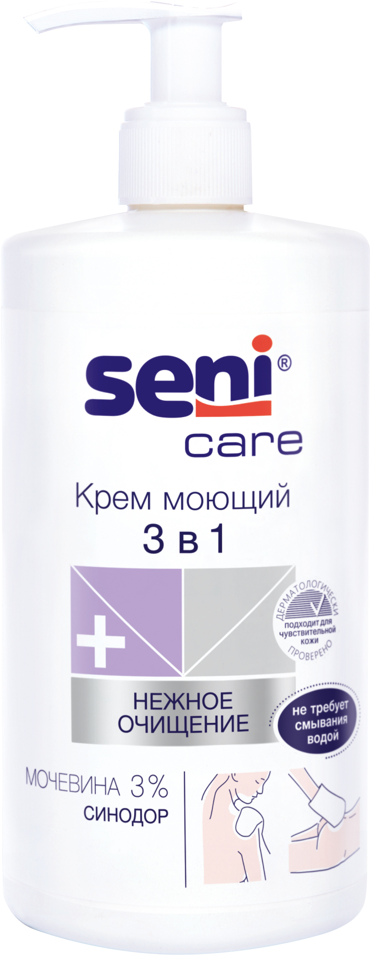 Seni Care / Сени Кейр - крем моющий 3 в 1, 1000 мл