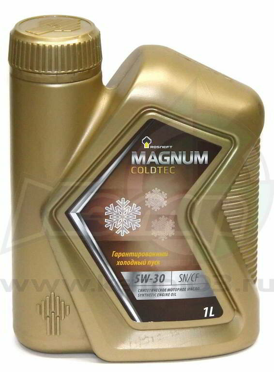 Масло моторное ROSNEFT MAGNUM COLDTEC 5W-30 синт. API SN/CF 1л