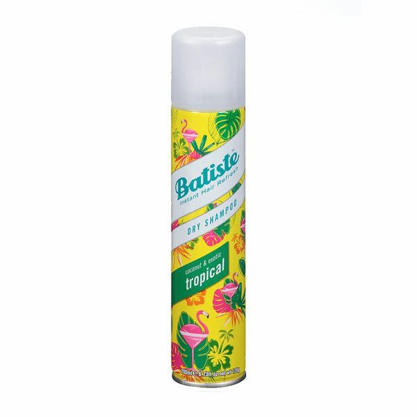 Шампунь для волос сухой Batiste Dry Shampoo Tropical с ароматом пляжной экзотики и фруктов 200 мл