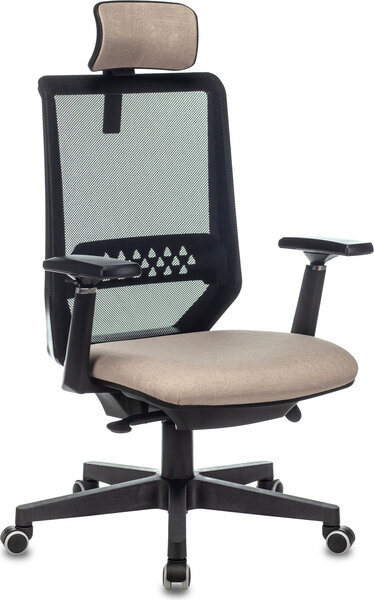 Кресло руководителя Бюрократ Expert черный TW-01 сиденье бежевый 38-402 сетка/ткань с подголов. крес