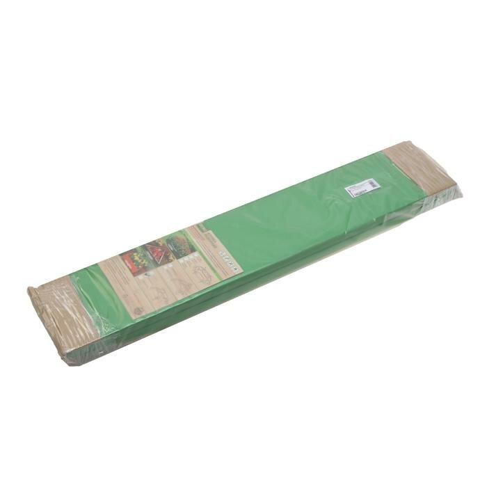 Клумба оцинкованная, 80 × 80 × 15 см, зелёная, «Квадро», Greengo - фотография № 4