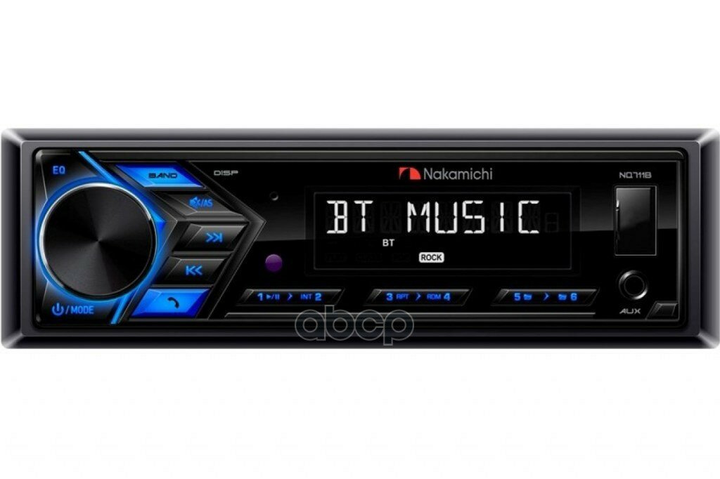 Автомагнитола Nakamichi Nq711b 1 Din, Usb, Bluetooth, Aux, 50x4 Вт Nakamichi Nak-Nq711b NAKAMICHI арт. NAK-NQ711B