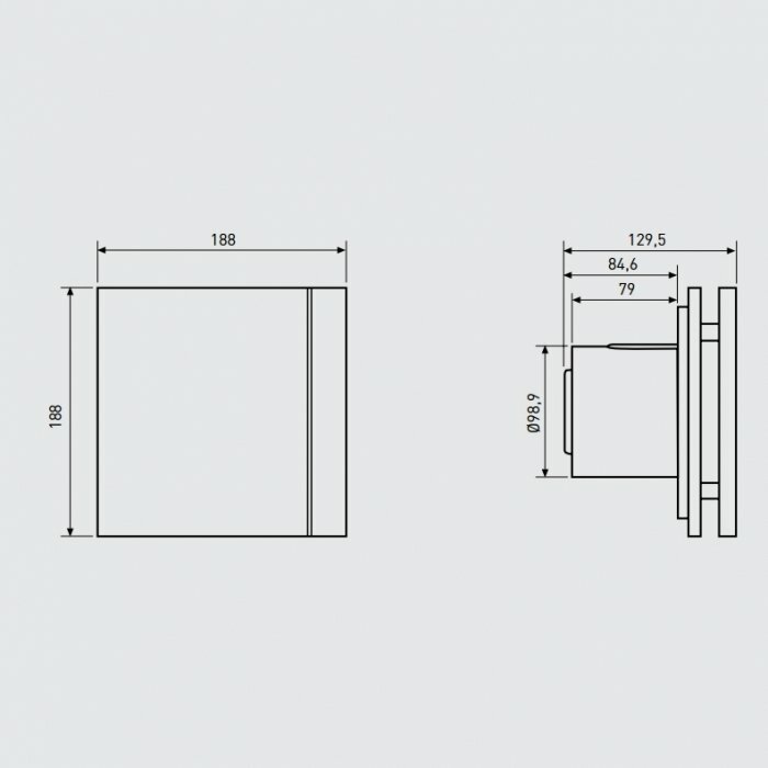 Soler & Palau SILENT-100 CZ CHAMPAGNE SWAROVSKI DESIGN (230V 50) накладная электрическая вытяжка для ванной - фотография № 3