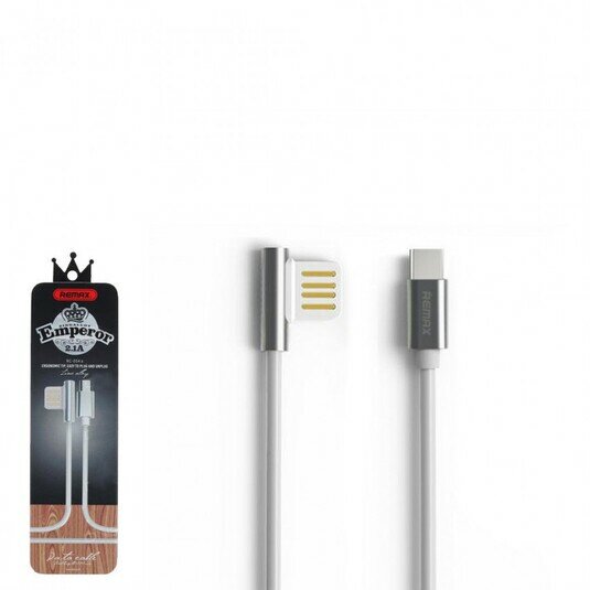 Data кабель USB Remax Emperor RC-054a Type-C серебро, 100см