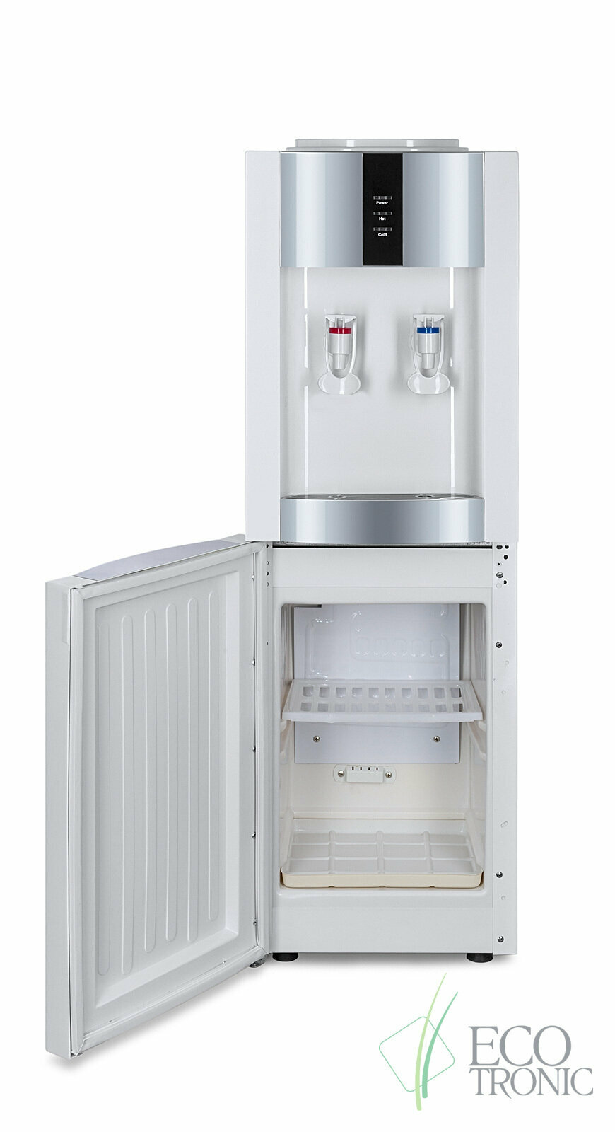 Кулер для воды "Экочип" V21-LF white-silver с холодильником - фотография № 7