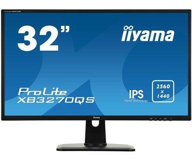 Монитор 32" Iiyama ProLite XB3270QS-B1 черный IPS 4ms 16:9 DVI HDMI DisplayPort M/M Mat HAS Pivot 12