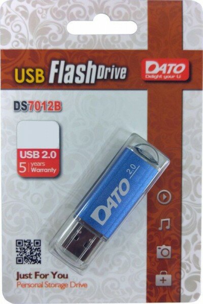 Флешка Dato 64Gb DS7012 DS7012B-64G USB2.0 синий DS7012B-64G