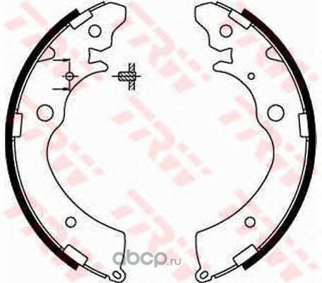 Колодки тормозные барабанные trw gs8559