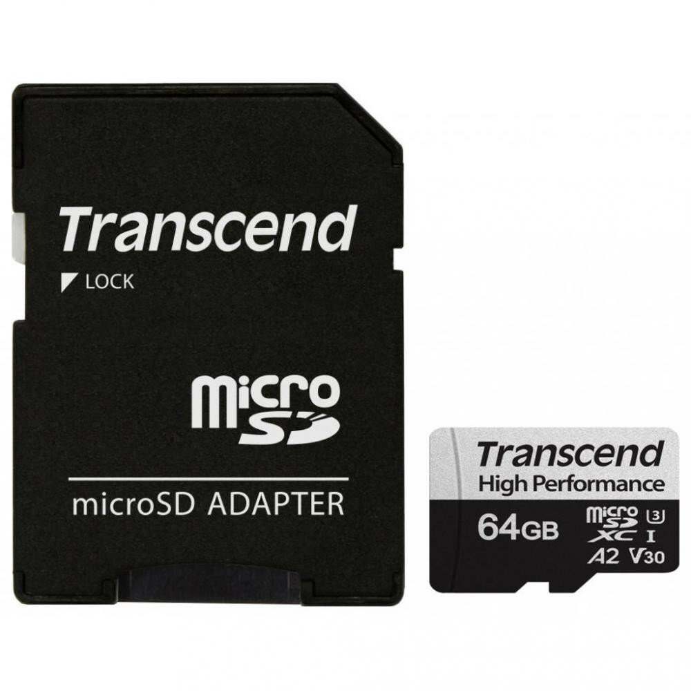 Флеш карта microSD 64GB Transcend TS64GUSD350V microSDXC Class 10