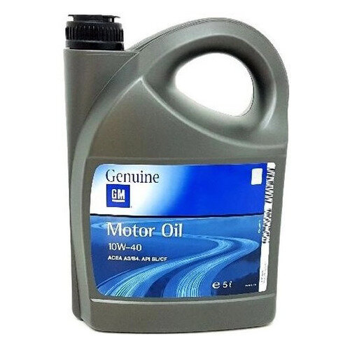 Моторное масло GM Motor Oil, 10W-40, 5л, полусинтетическое [93165216]