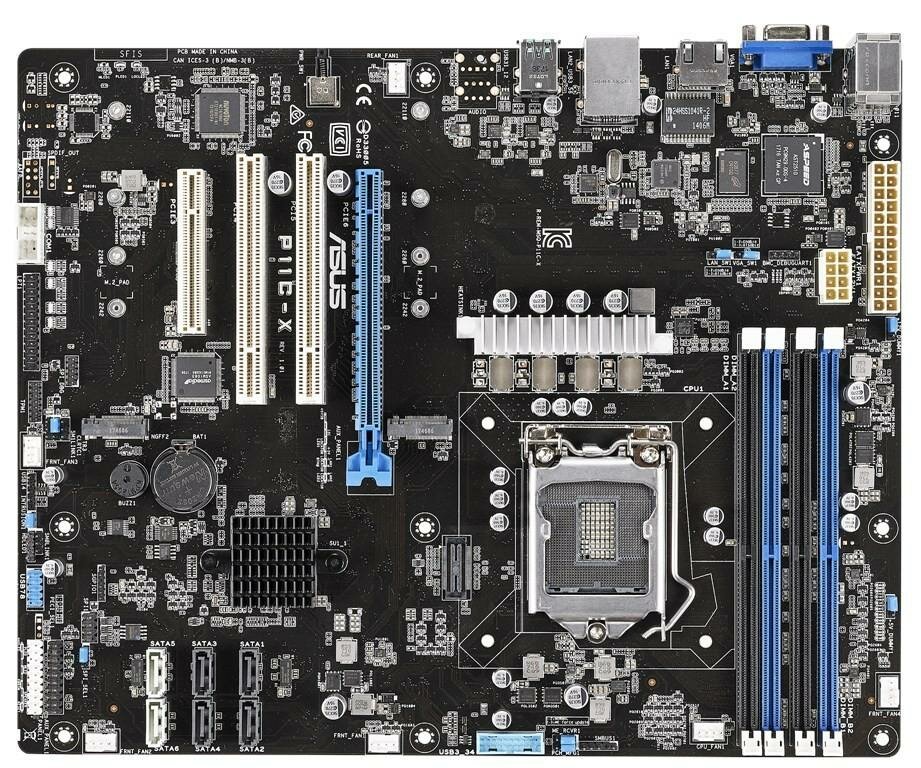 Материнская плата ASUS P11C-X Socket 1151 C242 4xDDR4 1xPCI-E 16x 2xPCI 1xPCI-E 8x 6 ATX Retail 90SB06Q0-M0UAY0