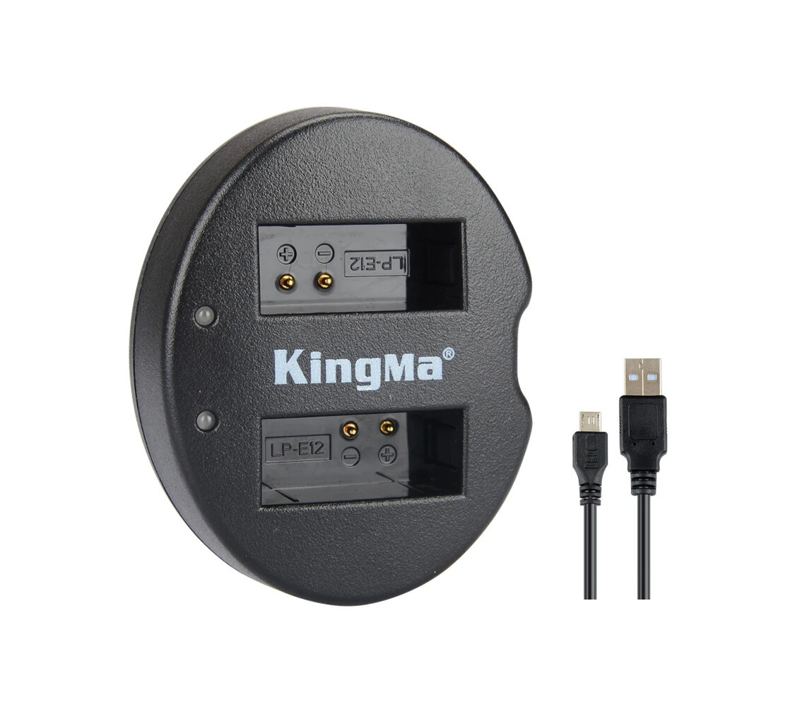 Зарядное устройство Kingma BM015-LPE12, USB, для 2х Canon LP-E12