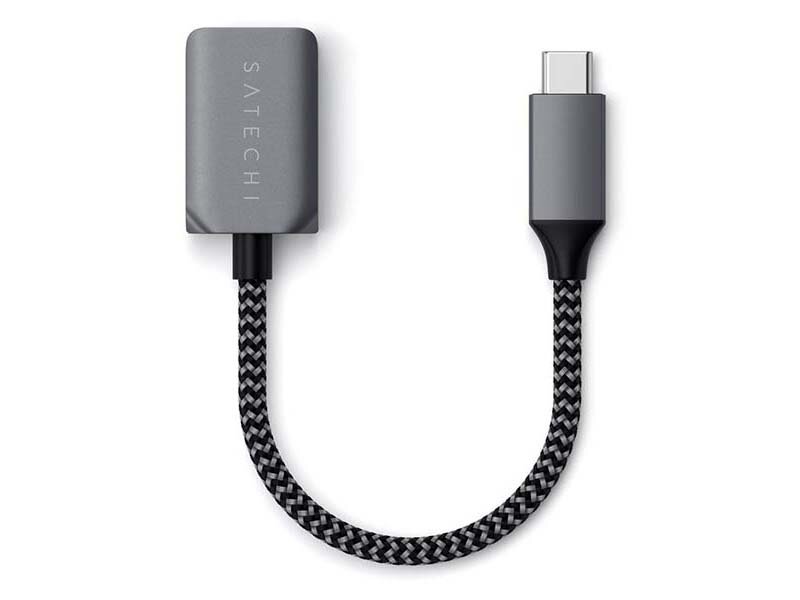 Адаптер Satechi USB-C/USB 3.0 «серый космос»