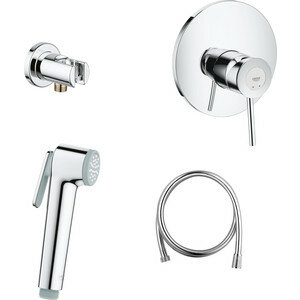 Гигиенический набор Grohe BauClassic с механизмом, хром (124901)