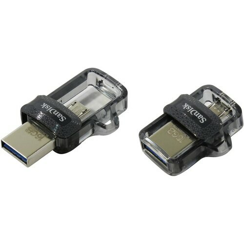 Флешка Sandisk Ultra Dual SDDD3-016G-G46 16 Гб Black