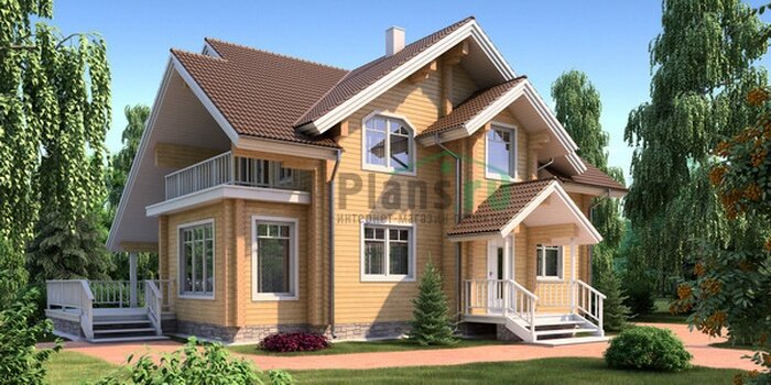 Проект дома Plans-11-39 (172 кв.м, брус 200 мм)