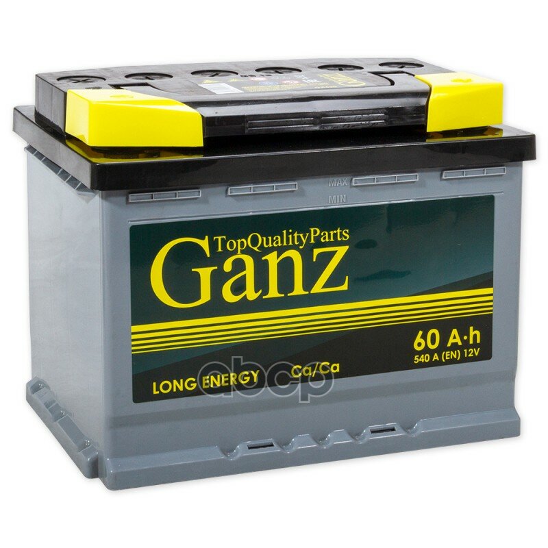 Аккумуляторная Батарея Ganz Standart 60 А/Ч 175X242x190 12V Обратная Полярность 540A GANZ арт. GA600