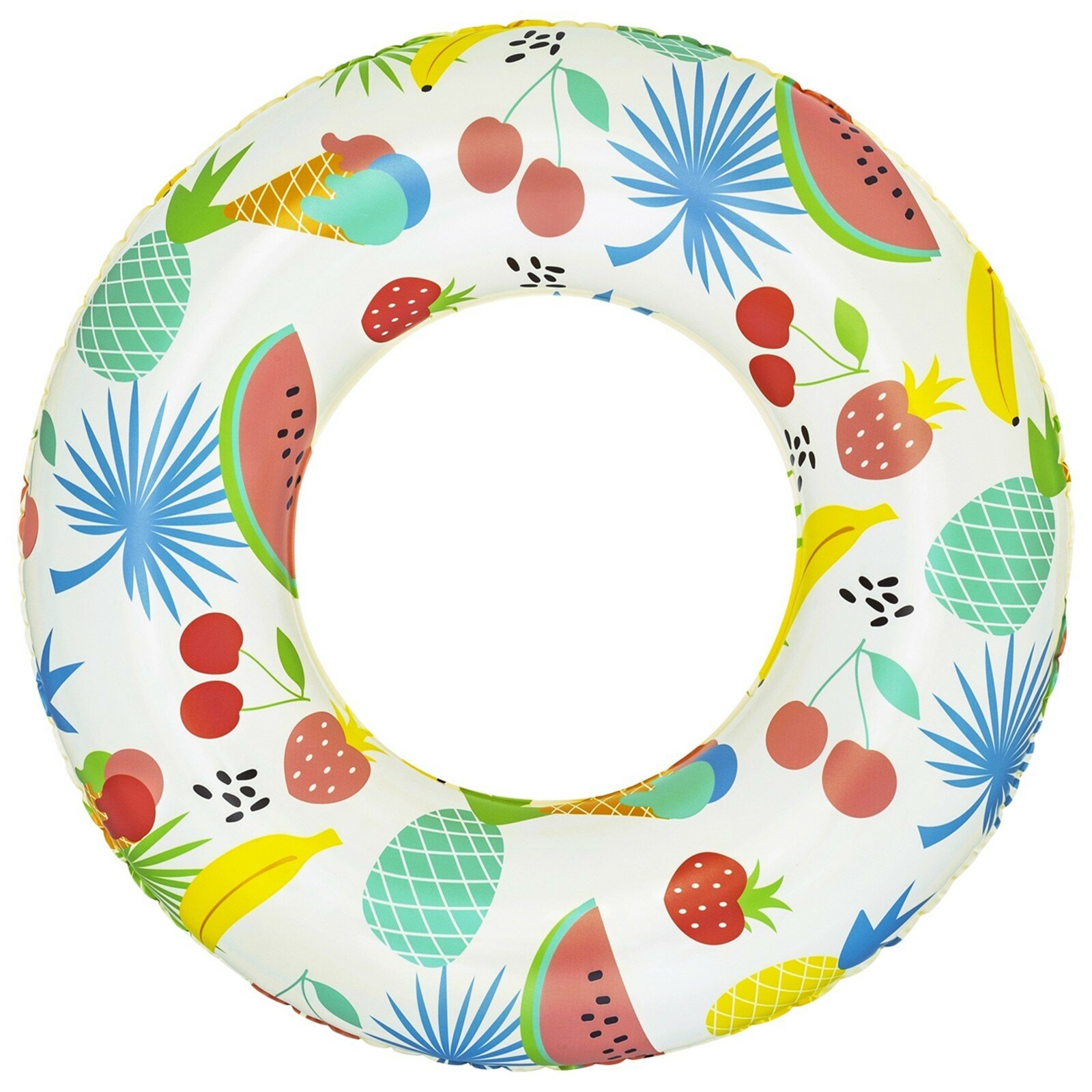 Круг надувной для плавания «Тропики», d=61 см, от 3-6 лет, цвет микс, 36014