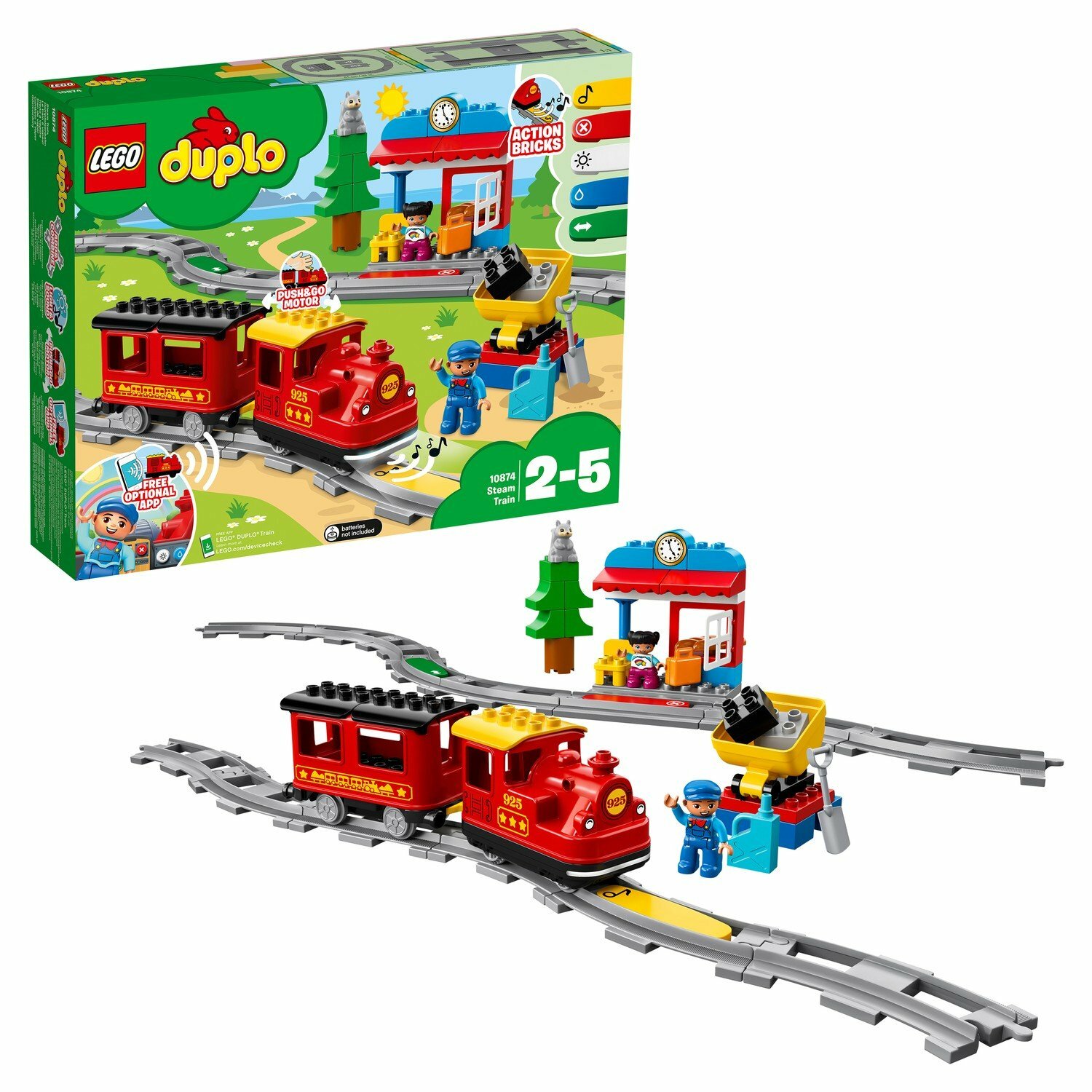 Конструктор LEGO Паровоз Steam Train (10874)