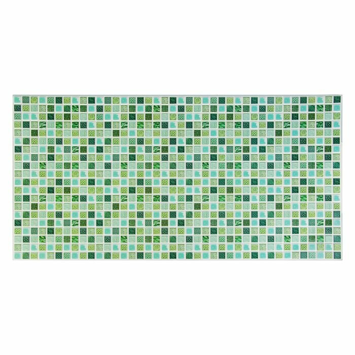 Grace Панель ПВХ Мозаика прованс зеленый 955*480 - фотография № 1