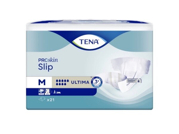 Tena Подгузники для взрослых Tena ProSkin Slip Ultima Medium, объем талии 70-120 см, 21 шт.