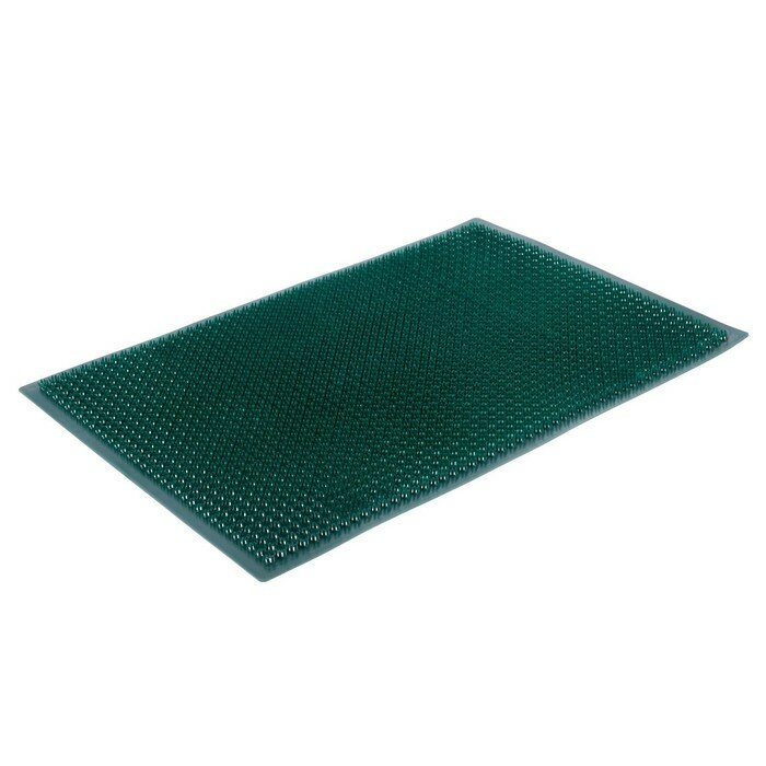Покрытие ковровое щетинистое 38,5 х 58,5см "Травка" цвет темно-зеленый 1499141 - фотография № 2