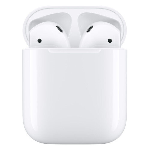 Гарнитура Apple AirPods 2, with Charging Case, Bluetooth, вкладыши, белый [mv7n2zp/a]