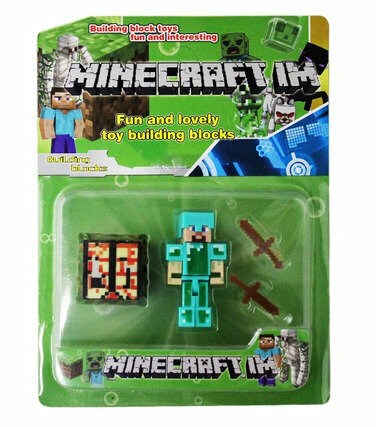 Набор Майнкрафт, Minecraft Building Block - Diamond Steve