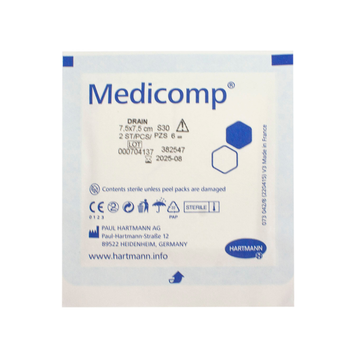Hartmann Салфетки стерильные 6-слойные Medicomp Drain
