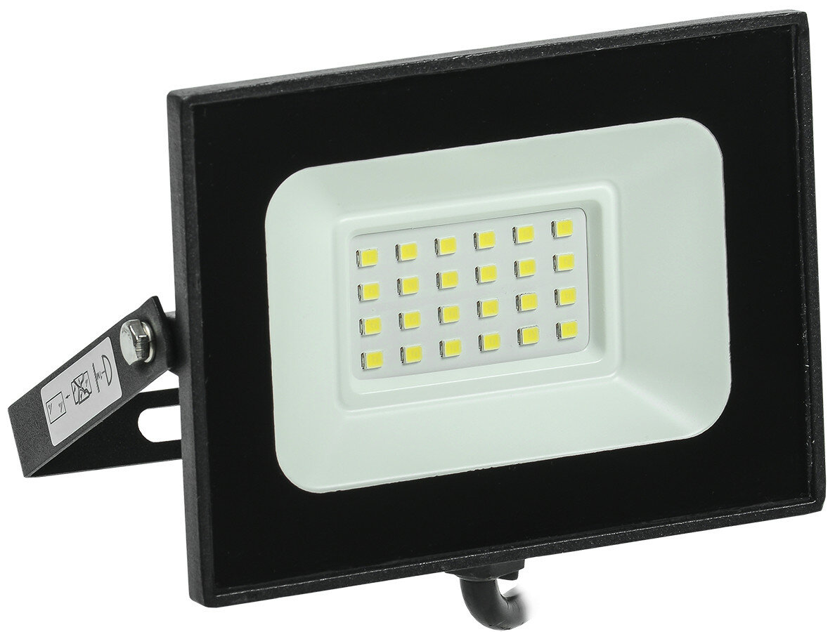 Прожектор светодиодный LED 20W 1600 Лм 6500K IP65 СДО 06-20 (IEK), арт. LPDO601-20-65-K02