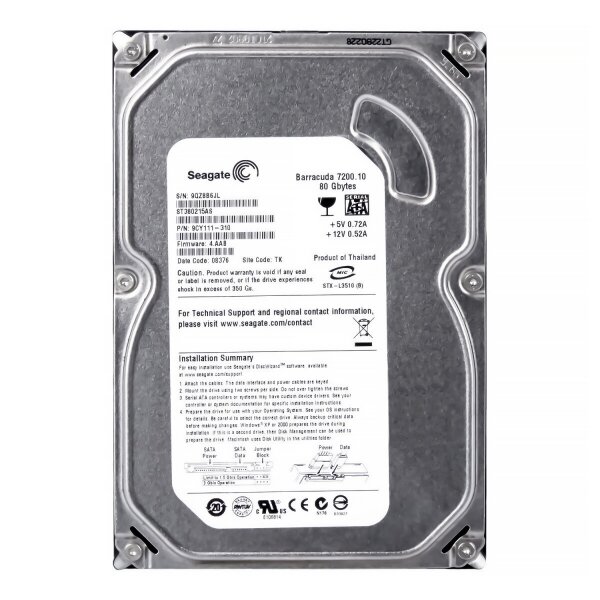 Жесткий диск Seagate Barracuda 80 ГБ ST380215AS