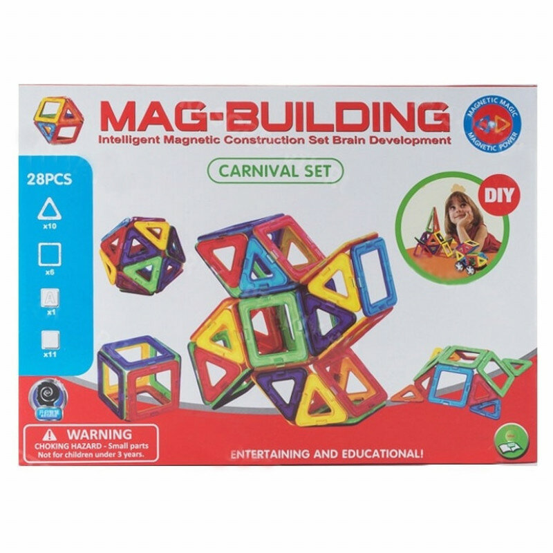 Магнитный конструктор Mag-Building 28 деталей Carnival GB-W28