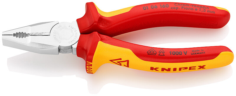 Плоскогубцы комбинированные KNIPEX KN-0106160