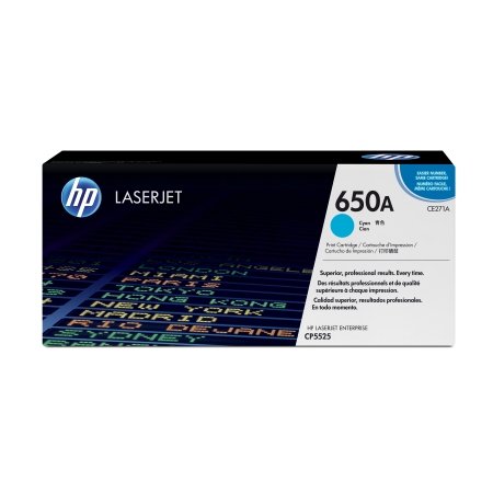 Kартридж HP 650 A, голубой /15000 страниц (CE271A)